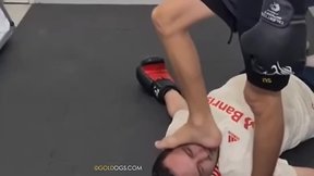 Mans feet trampling submissive